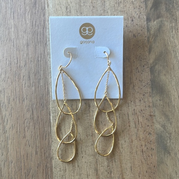 Gorjana Tiered Drop Gold Earrings | NWT - Picture 7 of 9
